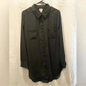 Como vintage polka dot shirt dress